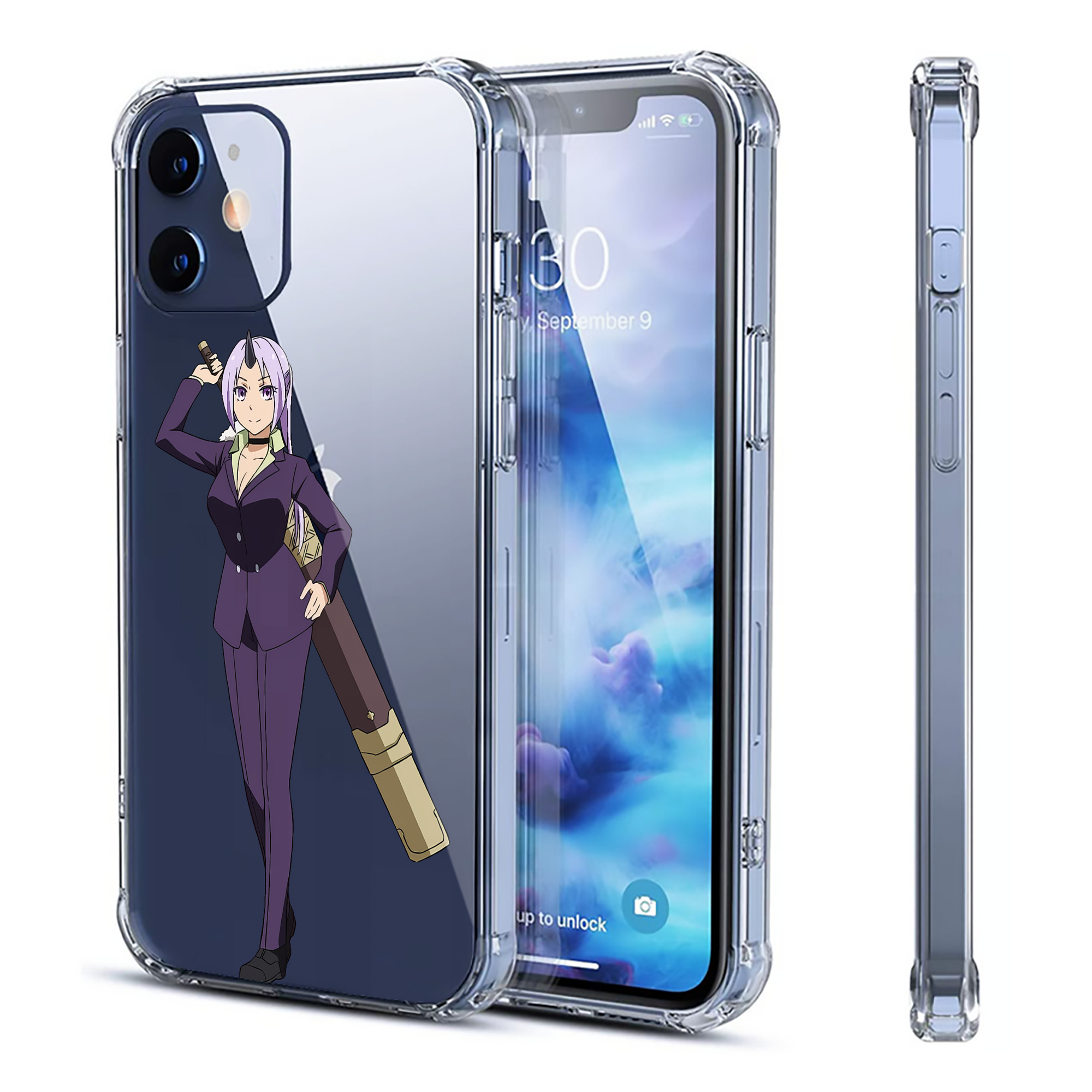 （画像用） 転スラ Regarding Reincarnated to Slime 【iPhone 12シリーズ対応】透明スマホケース（クリアソフトケース）